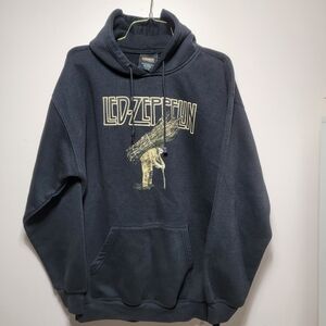Vintage Led Zeppelin Man With Sticks Hoodie Artimonde XL 30x24